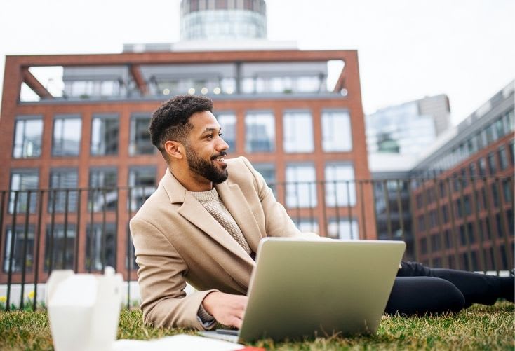 On dry warm days, take your laptop to a (safe) park and enjoy working outdoors.